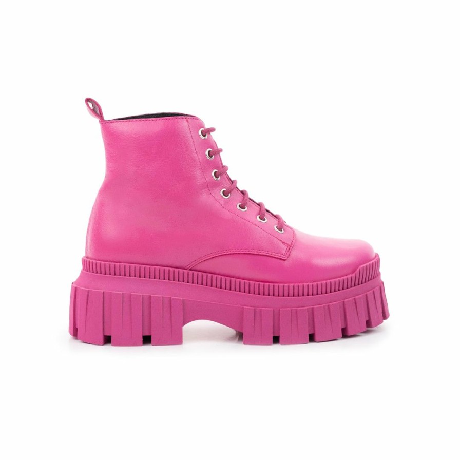 Women L'Intervalle | L'Intervalle Hufflepuff Fuschia Leather