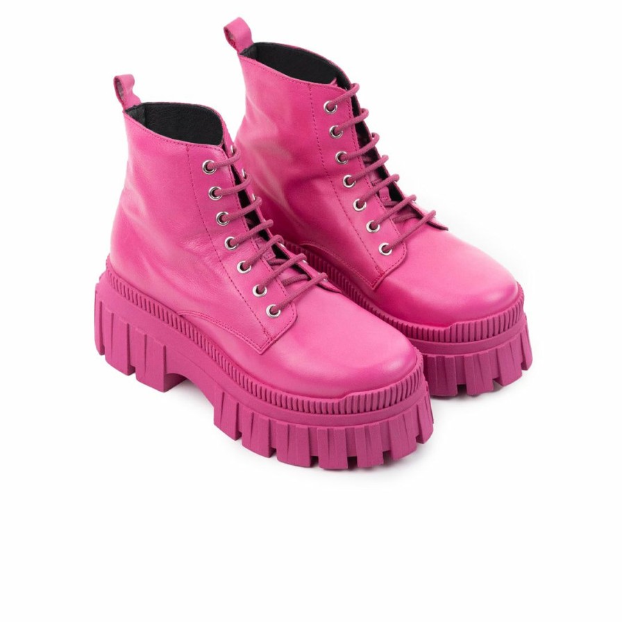 Women L'Intervalle | L'Intervalle Hufflepuff Fuschia Leather