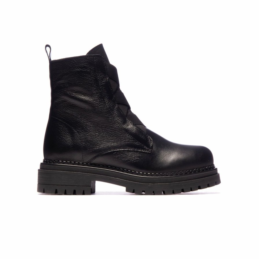 Women L'Intervalle | L'Intervalle Stitch Black Leather