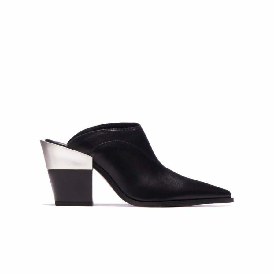 Women L'Intervalle | L'Intervalle Women Charro Black Leather