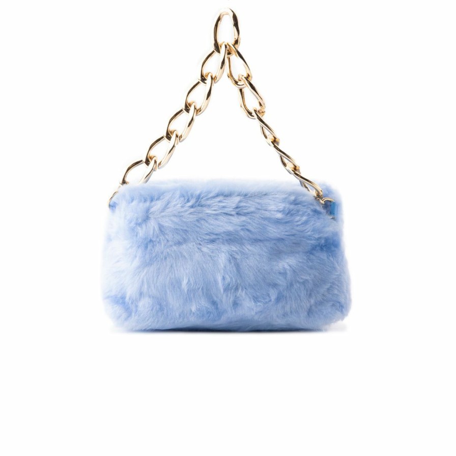 Bags L'Intervalle | L'Intervalle Women Mini Melo Blue Fur Blue Fur/Fourrure Bleu