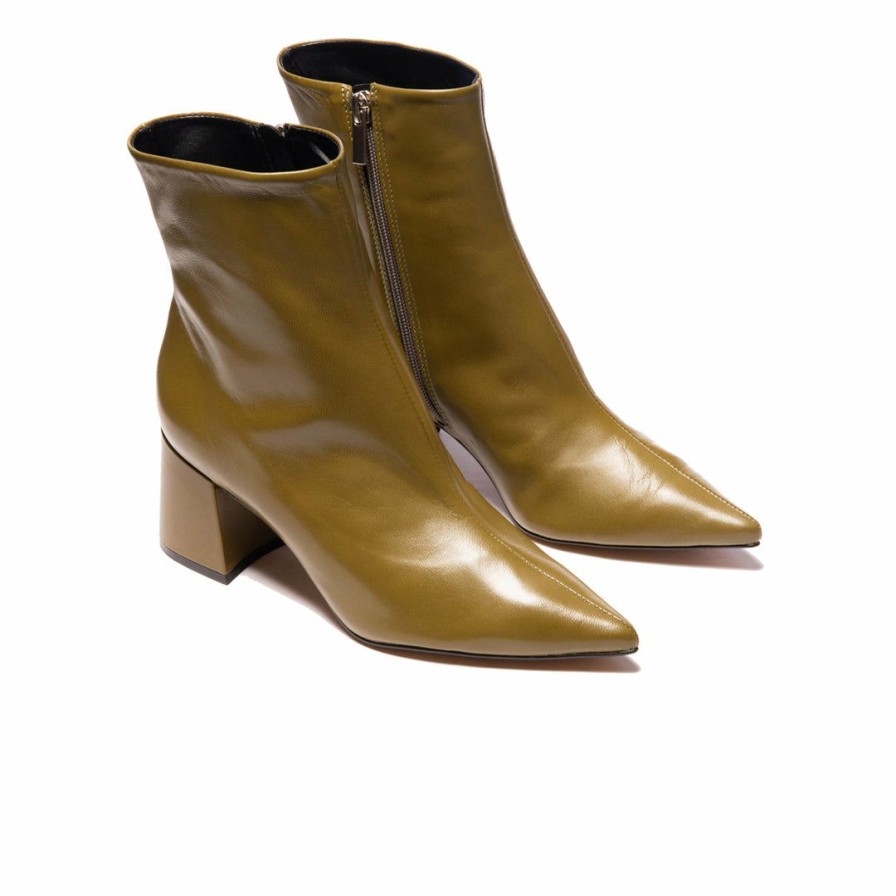 Women L'Intervalle | L'Intervalle Belem Khaki Leather