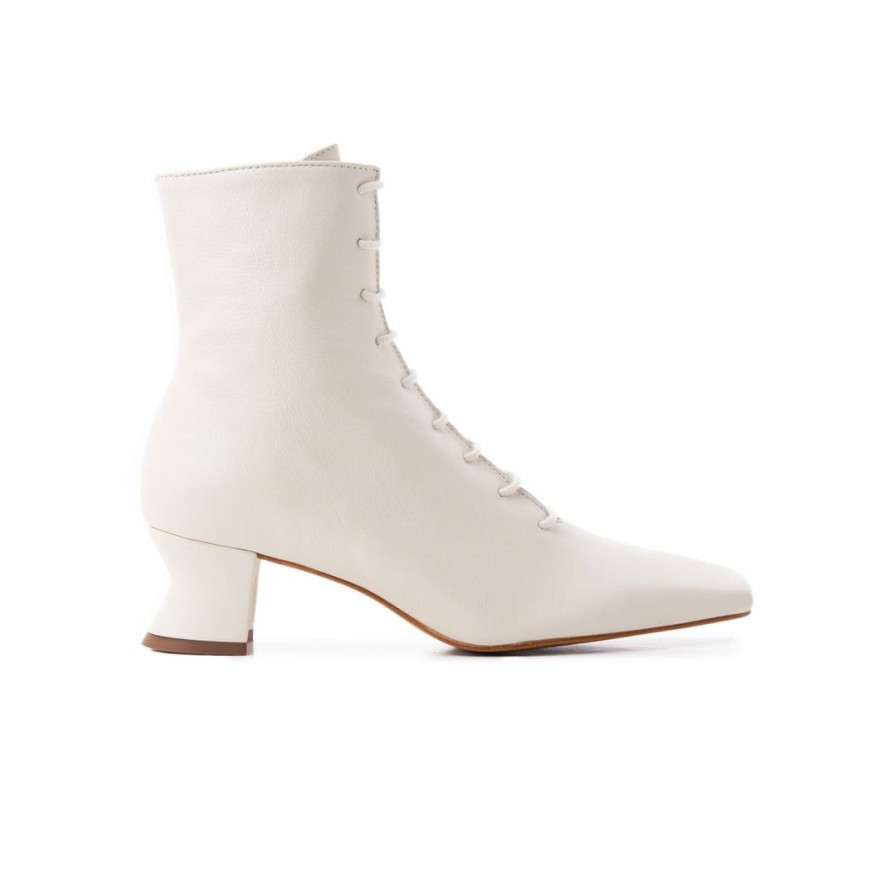 Women L'Intervalle | L'Intervalle Trafalgar Off White Leather