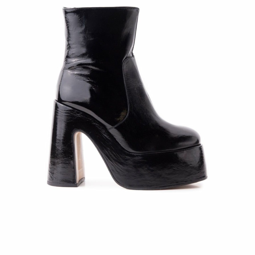 Women L'Intervalle | L'Intervalle Women Daze Black Leather Black Leather/Noir Cuir