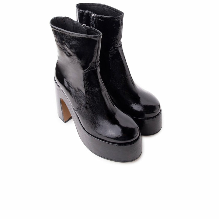 Women L'Intervalle | L'Intervalle Women Daze Black Leather Black Leather/Noir Cuir