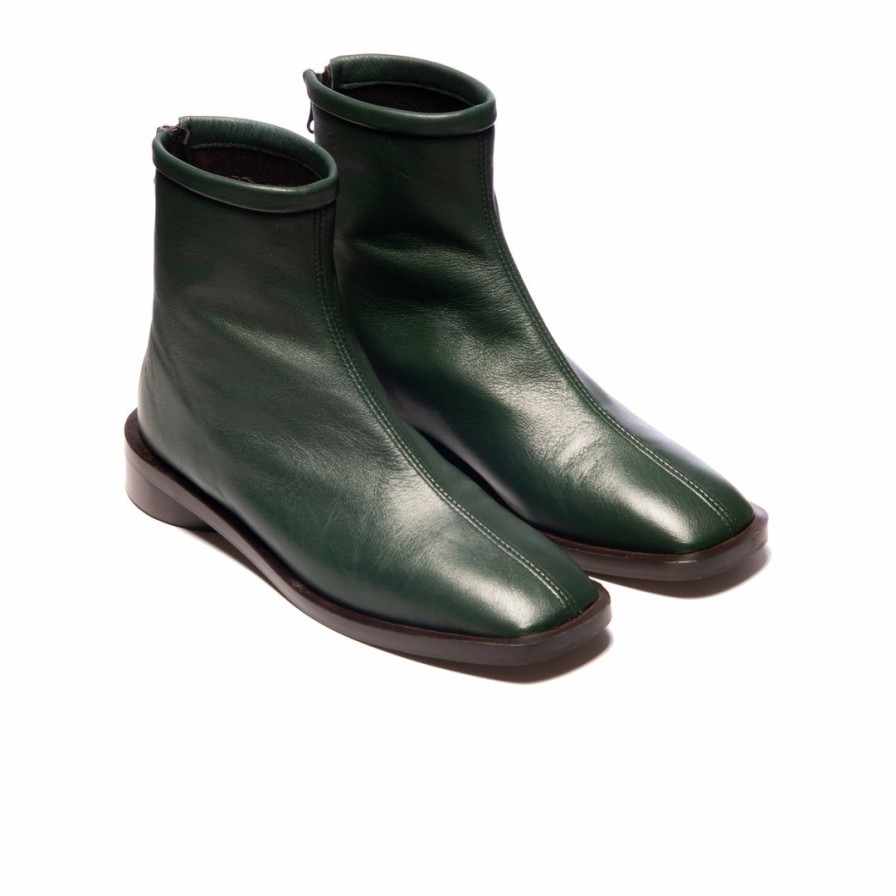 Women L'Intervalle | L'Intervalle Alfama Women Green Leather