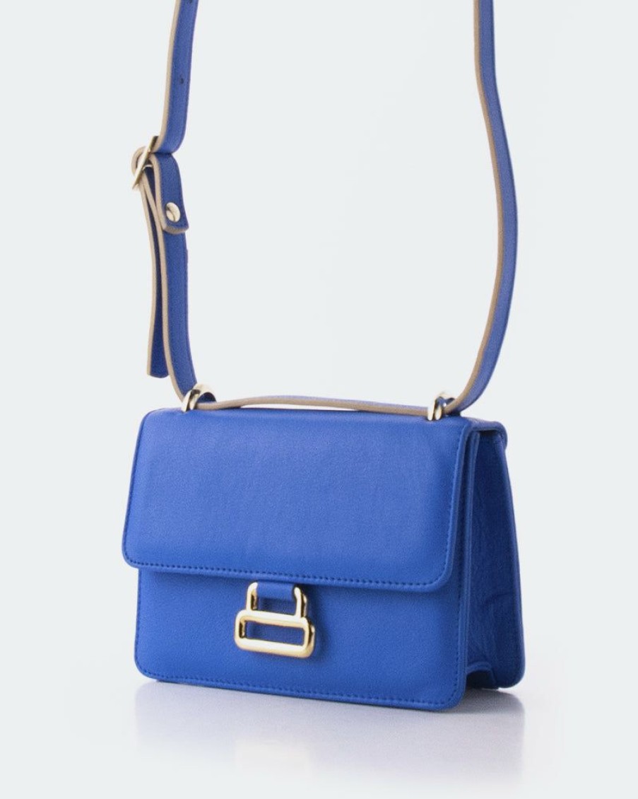 Bags L'Intervalle | L'Intervalle Breezy Blue Leather Women Blue Leather/Cuir Bleu