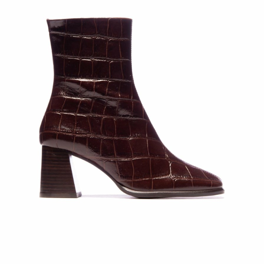 Women L'Intervalle | L'Intervalle Horatio Women Brown Croco