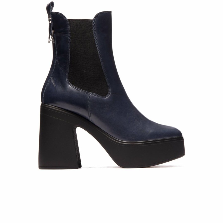 Women L'Intervalle | L'Intervalle Women Trento Navy Leather