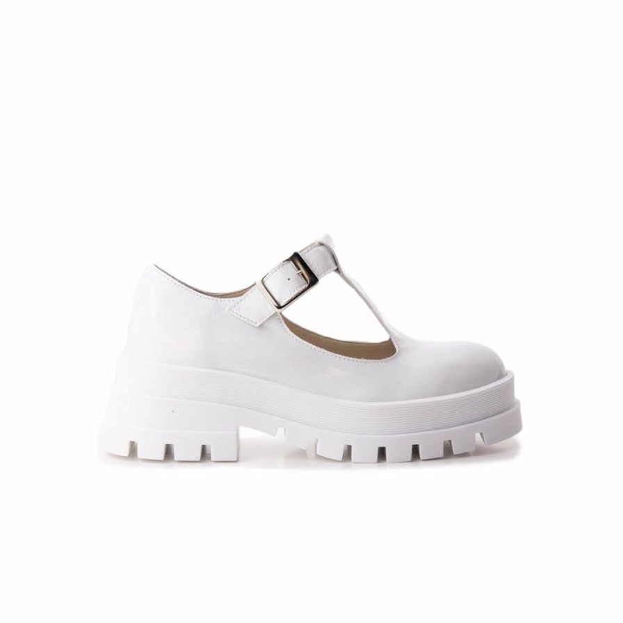 Women L'Intervalle | L'Intervalle Women Beta White Leather White Leather/Cuir Blanc