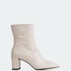 Women L'Intervalle | L'Intervalle Jepson Off White Patent Boots Off White Patent/Cuir Verni Blanc Casse