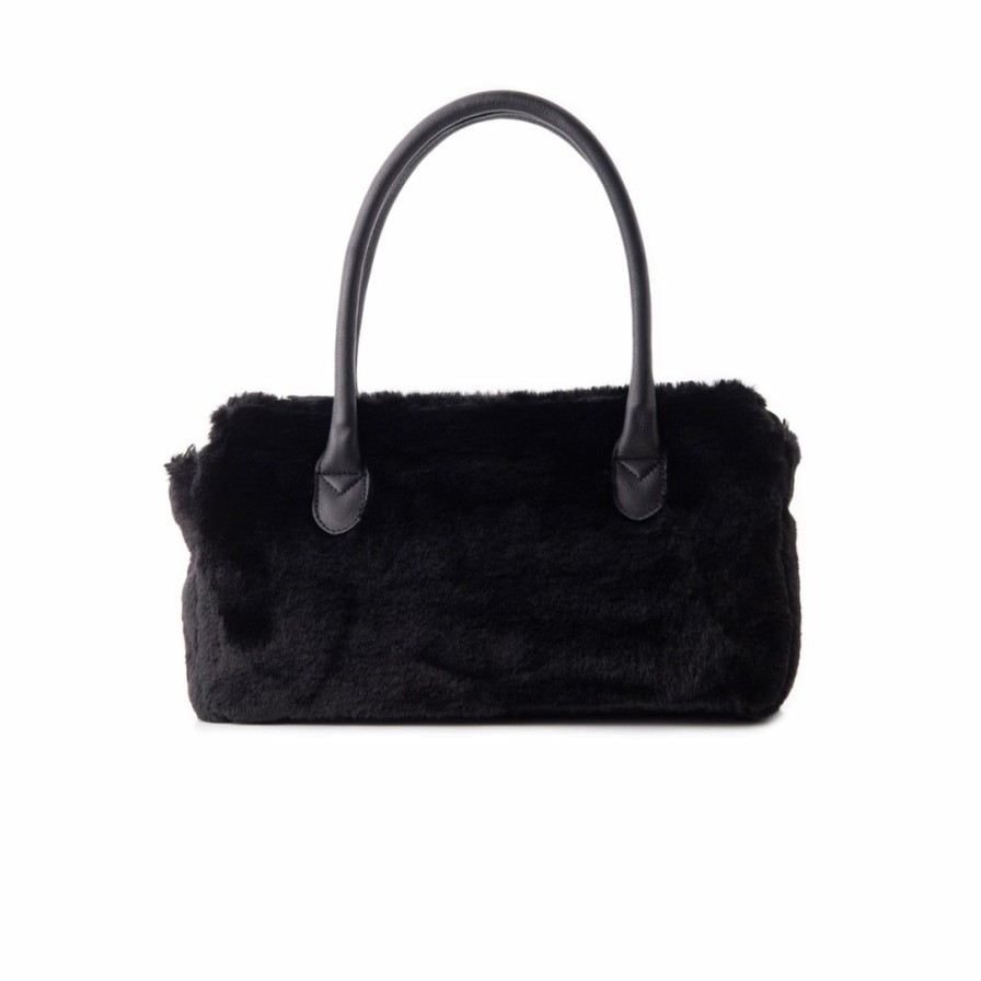 Bags L'Intervalle | L'Intervalle Jean Fur Women Black Fur/Noir Fourrure