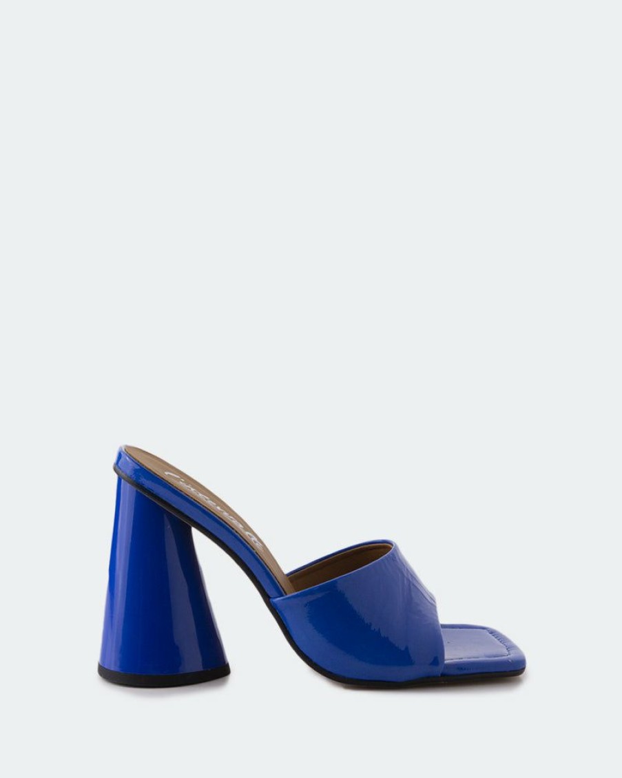 Women L'Intervalle | L'Intervalle Alaya Blue Patent Women Blue Patent/Cuir Vernis Bleu