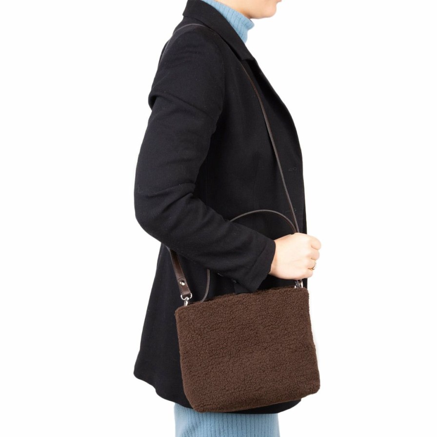 Bags L'Intervalle | L'Intervalle Women Rosiers Dark Brown Fur Dark Brown Fur/ Fourrure Brun Fonce