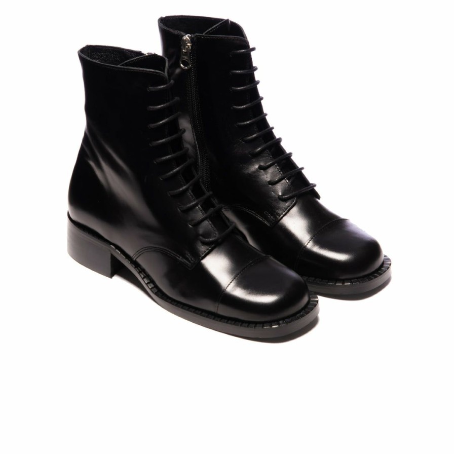 Women L'Intervalle | L'Intervalle Antibes Women Black Leather