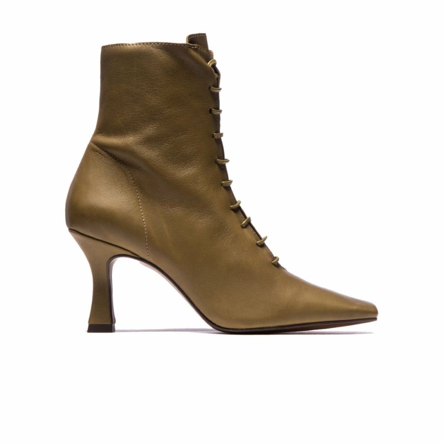 Women L'Intervalle | L'Intervalle Noble Women Olive Leather