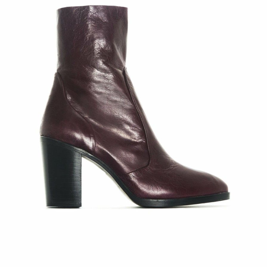 Women L'Intervalle | L'Intervalle Cadiz Boots Bordeaux Leather