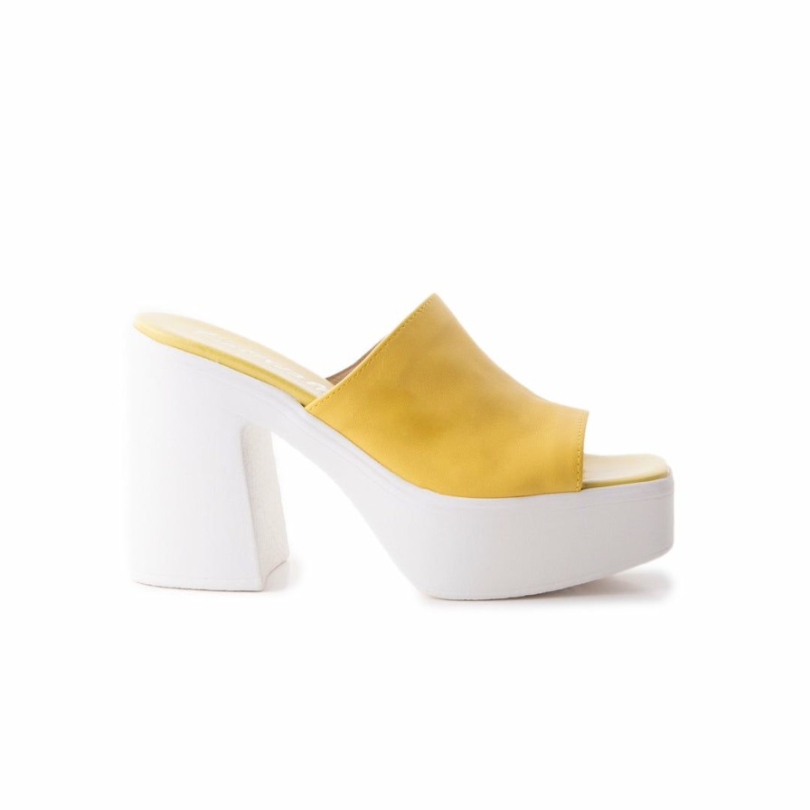 Women L'Intervalle | L'Intervalle Bassano Yellow Leather Women Yellow Leather/Cuir Jaune