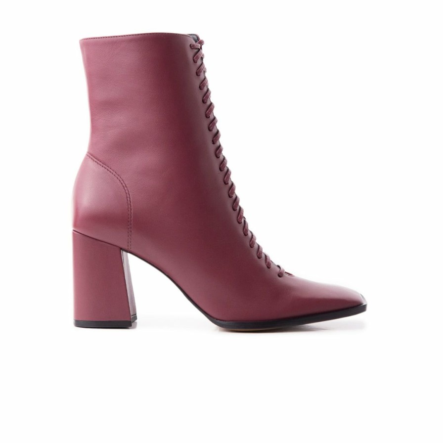 Women L'Intervalle | L'Intervalle Women Venetian Raisin Leather