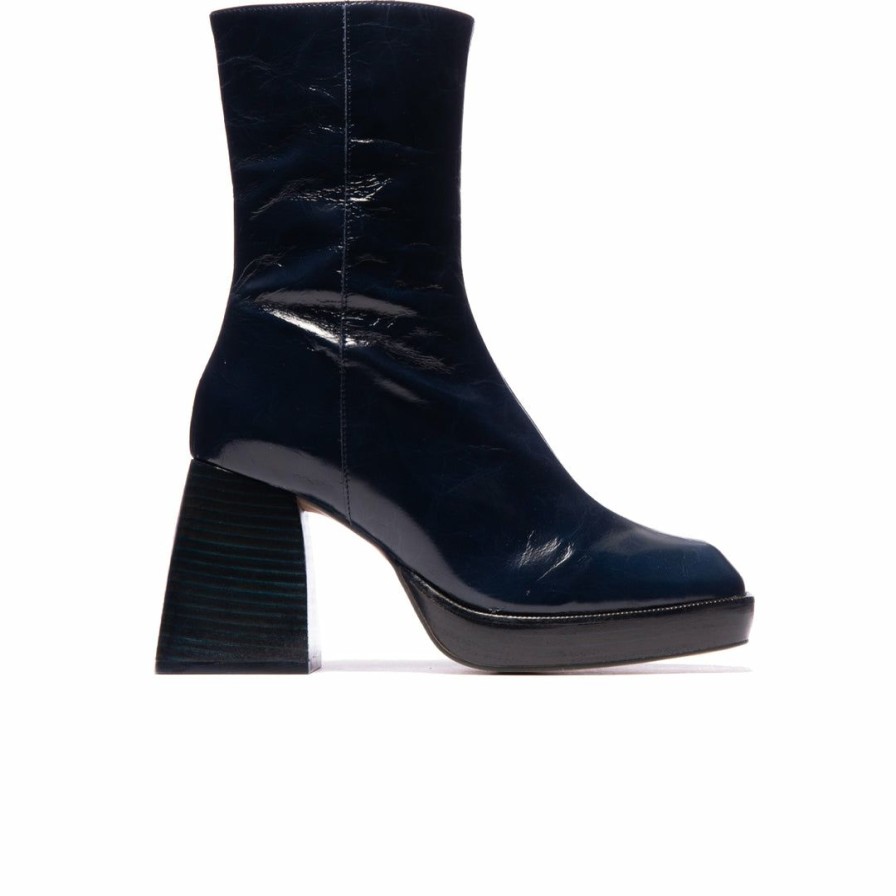 Women L'Intervalle | L'Intervalle Morton Navy Leather