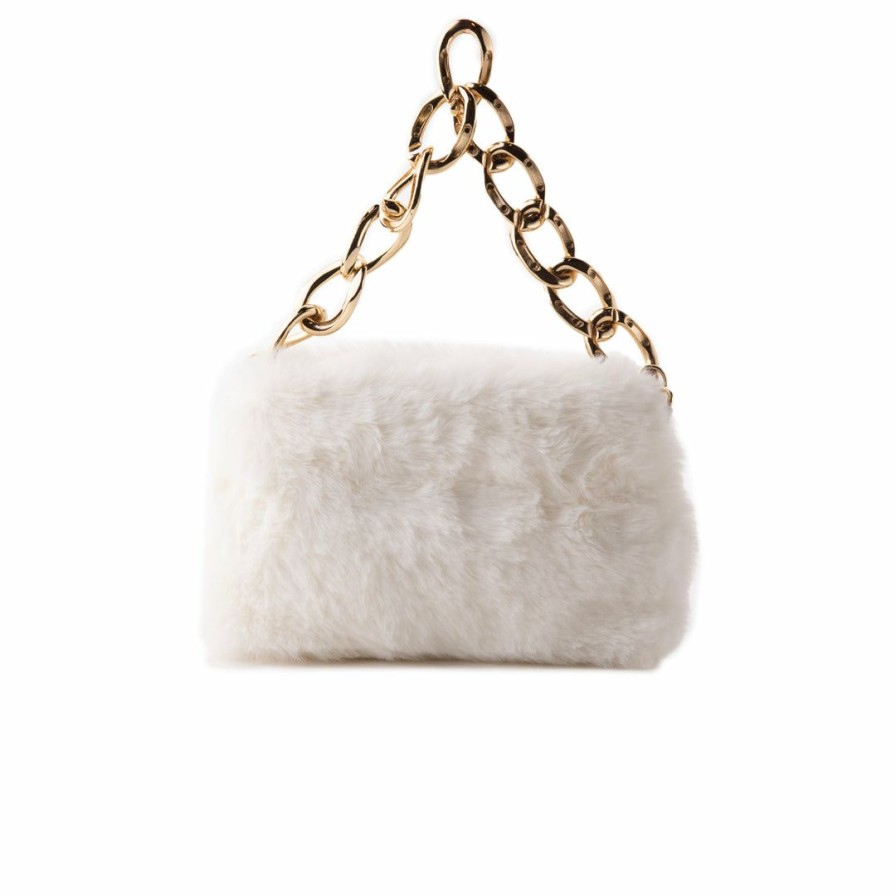 Bags L'Intervalle | L'Intervalle Mini Melo Off White Fur Off White Fur/Fourrure Blanc Casse