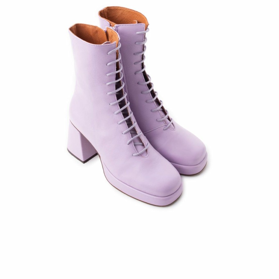 Women L'Intervalle | L'Intervalle Women Mather Lilac Leather