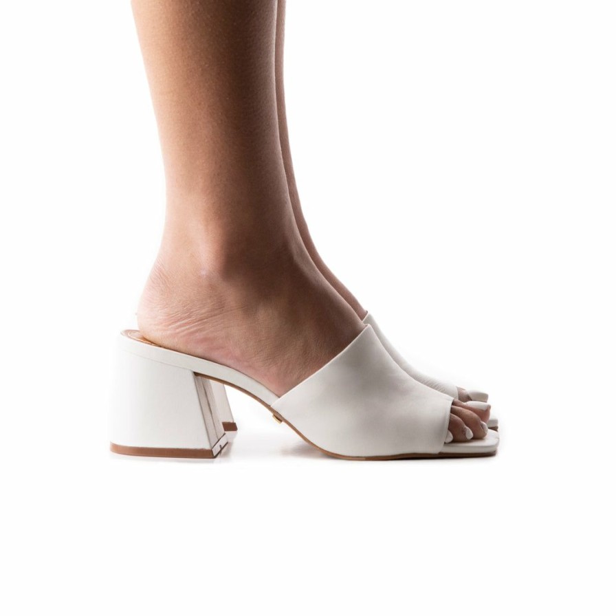 Women L'Intervalle | L'Intervalle Women Clarabelle White Leather