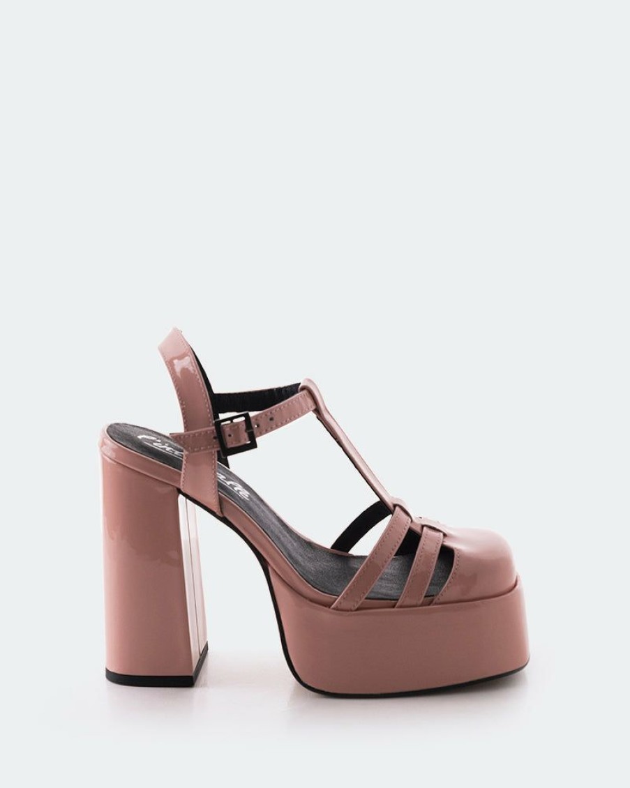 Women L'Intervalle | L'Intervalle Lauranne Pink Patent Women Pink Patent/Cuir Vernis Rose