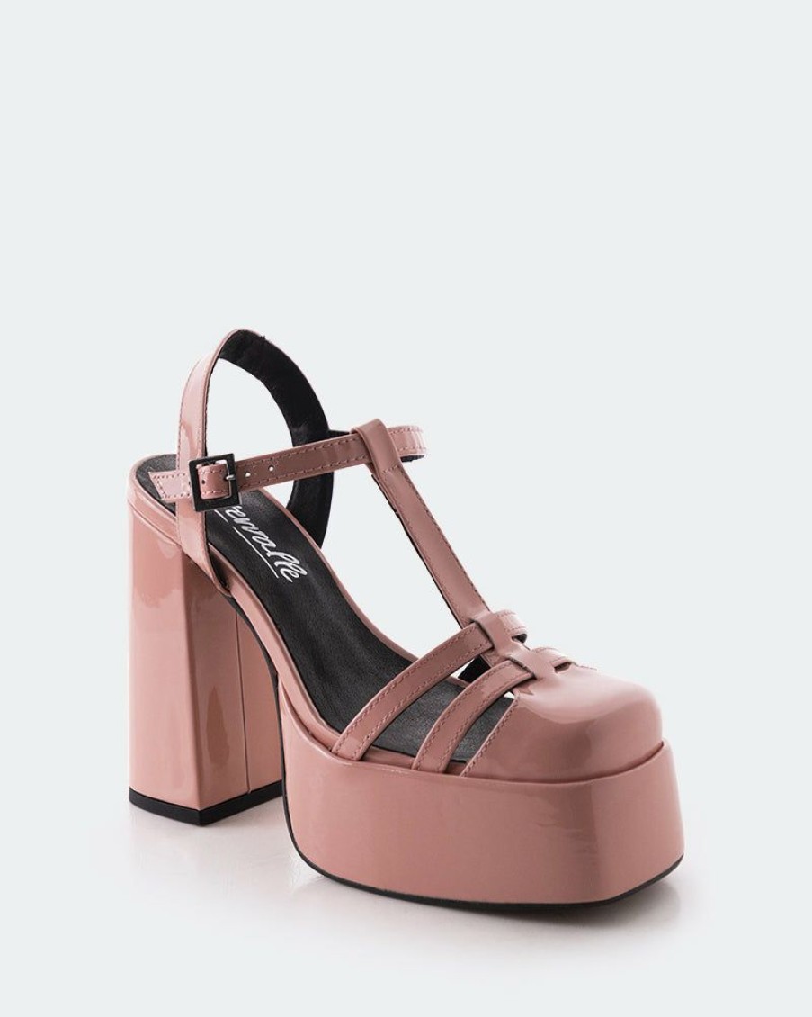 Women L'Intervalle | L'Intervalle Lauranne Pink Patent Women Pink Patent/Cuir Vernis Rose