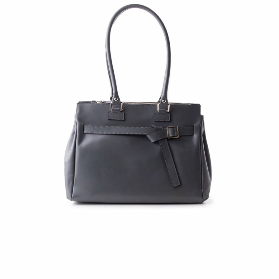 Bags L'Intervalle | L'Intervalle Women Avenue Light Grey Leather Light Grey Leather/Cuir Gris Pale