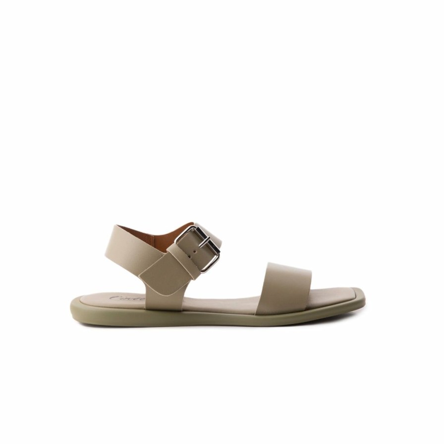 Women L'Intervalle | L'Intervalle Angel Light Khaki Leather Light Khaki Leather/Cuir Kaki Pale