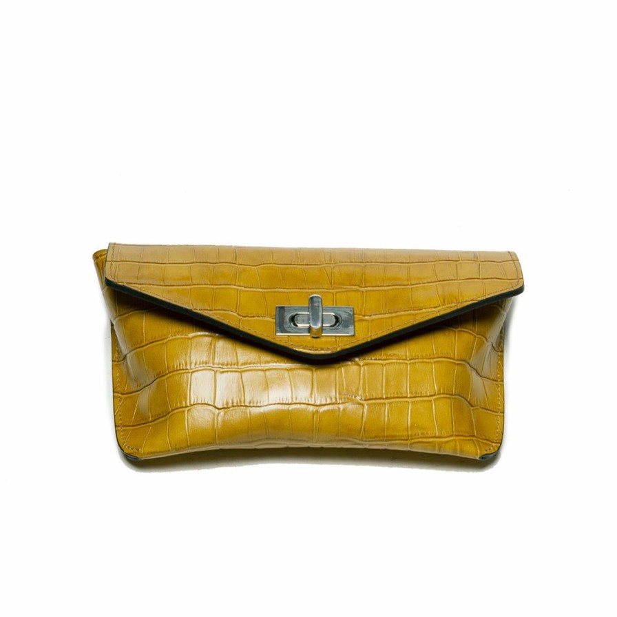 Bags L'Intervalle | L'Intervalle Helen Khaki Croco