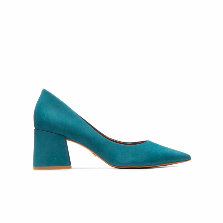 Women L'Intervalle | L'Intervalle Josephine Teal Nubuck