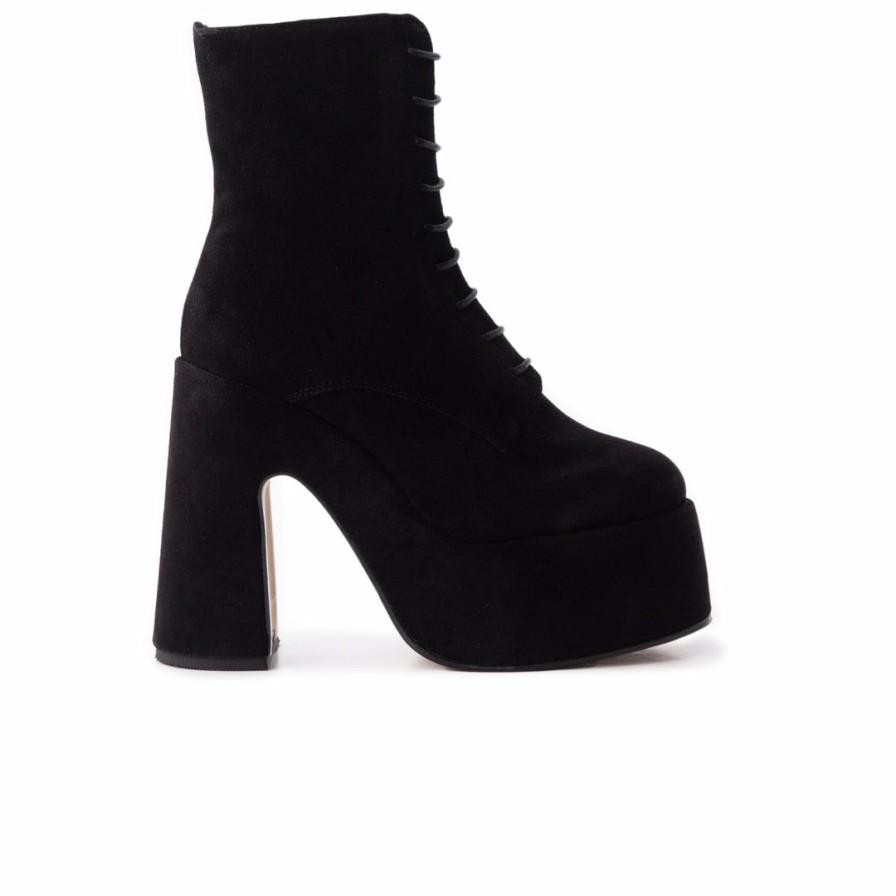 Women L'Intervalle | L'Intervalle Mellow Black Suede Women Black Suede/Noir Suede