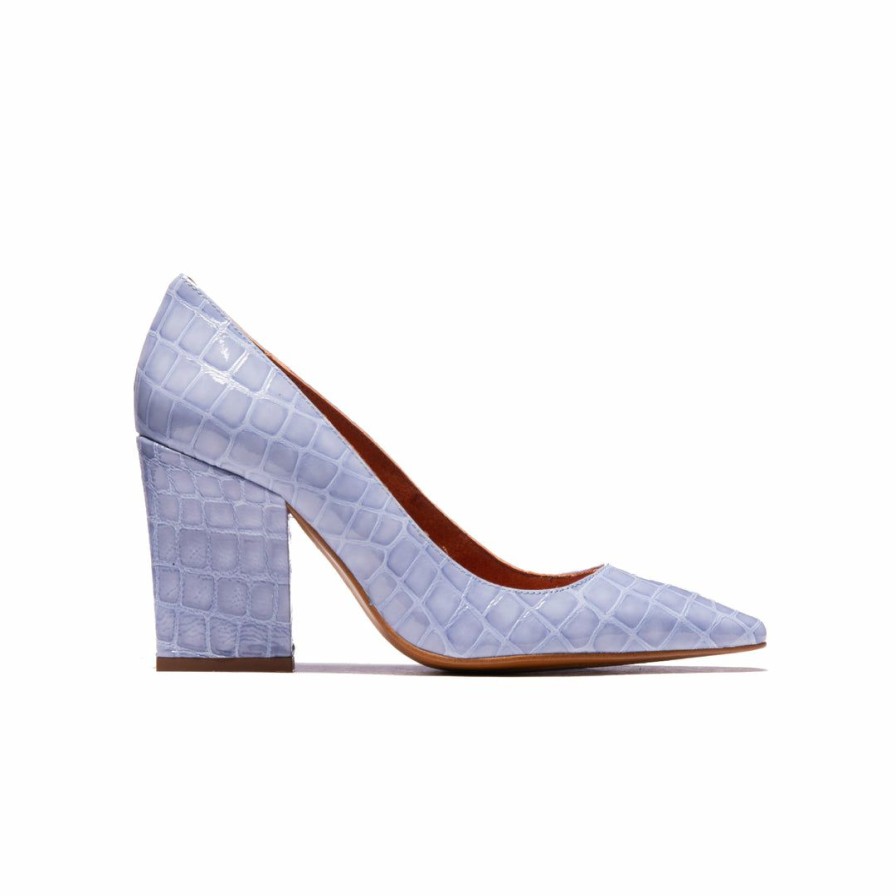 Women L'Intervalle | L'Intervalle Women Divia Blue Croco