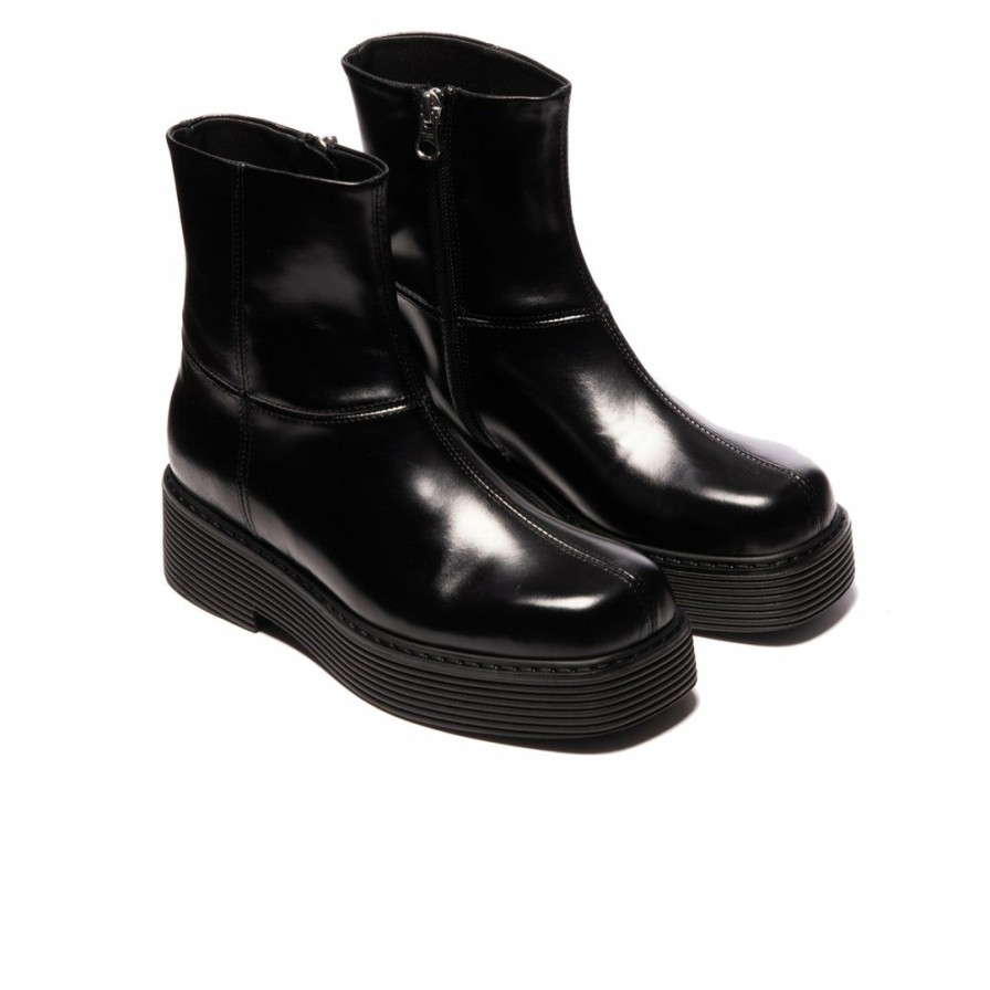 Women L'Intervalle | L'Intervalle Jackfield Women Black Leather