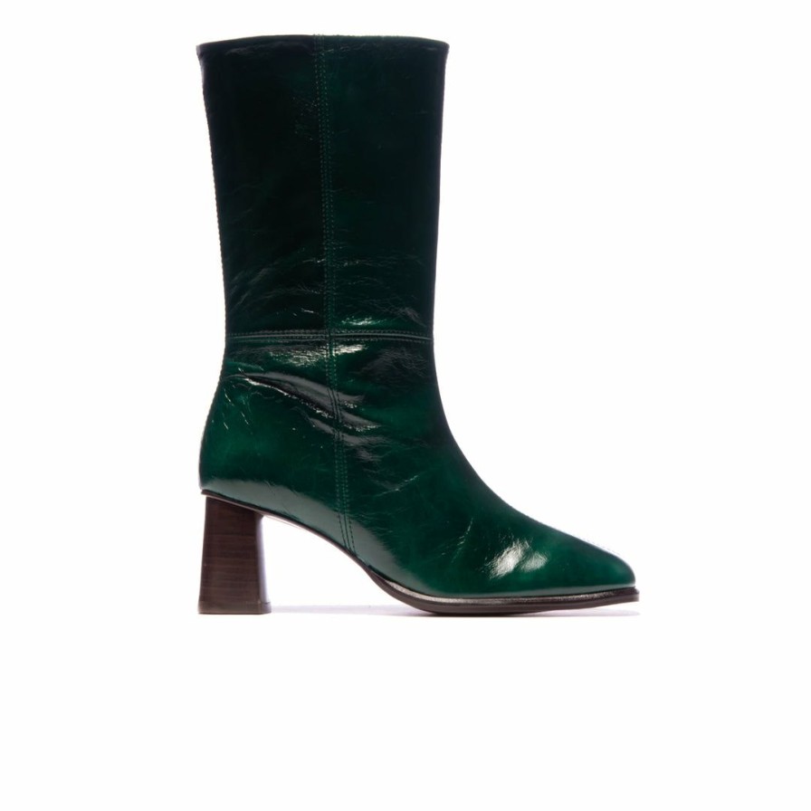 Women L'Intervalle | L'Intervalle Francis Women Green Leather