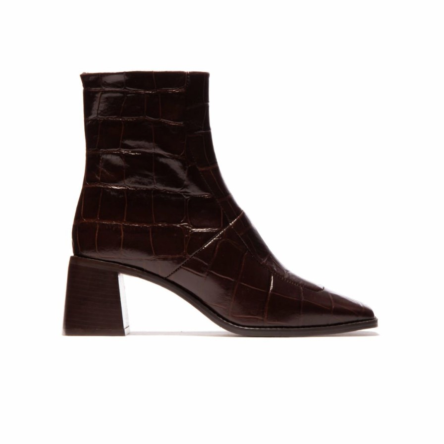 Women L'Intervalle | L'Intervalle Bendigo Women Brown Croco