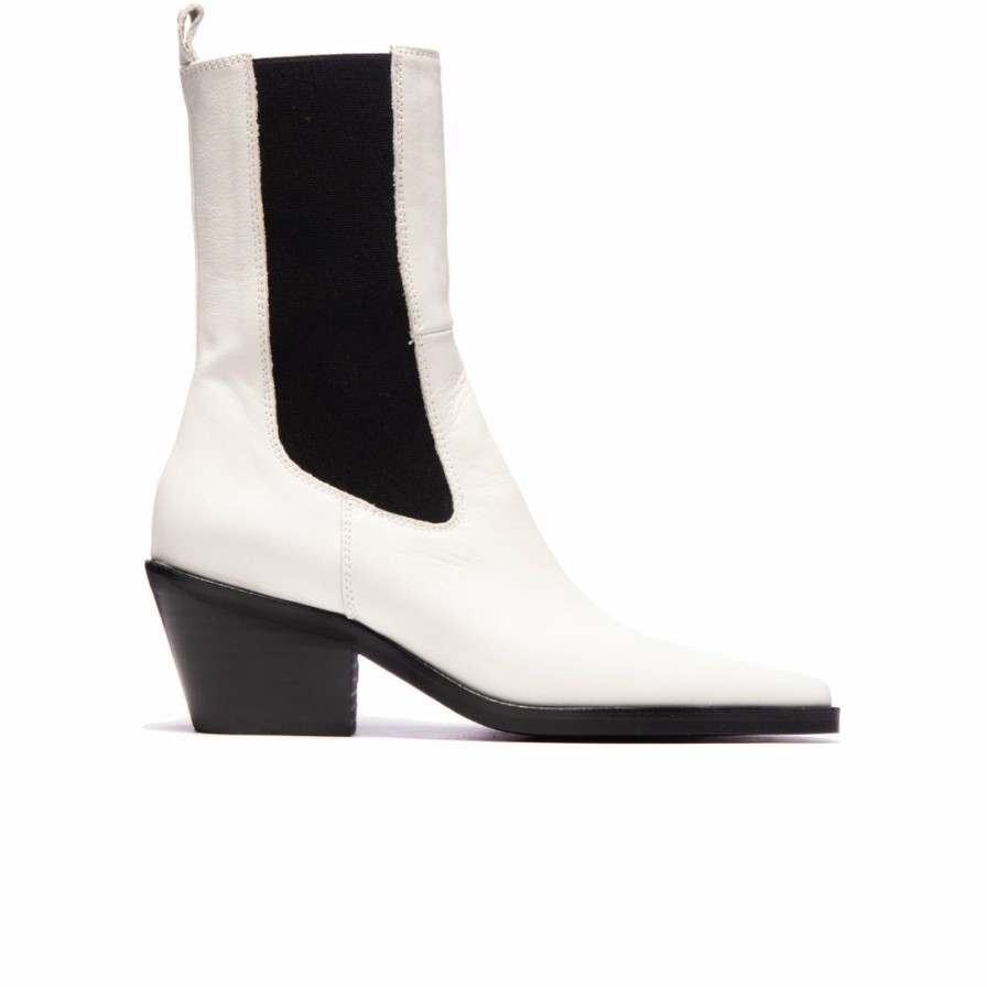 Women L'Intervalle | L'Intervalle Women Alacantra White Leather