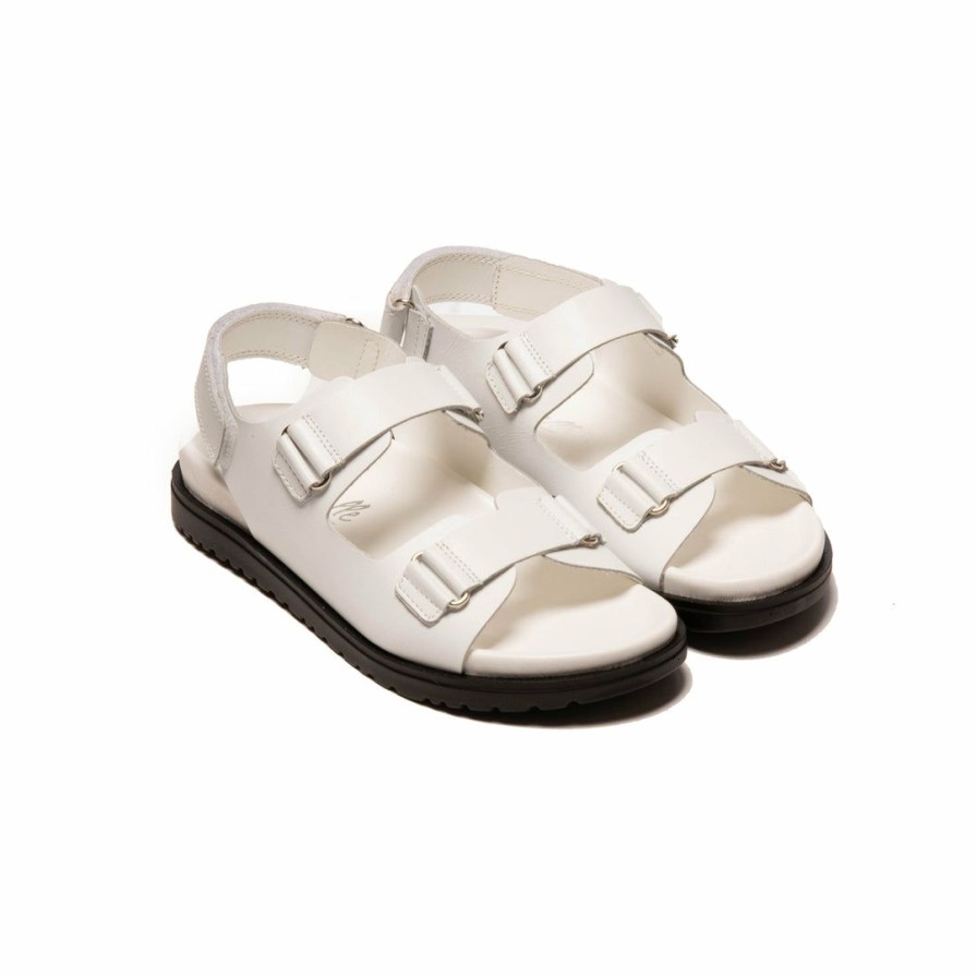 Women L'Intervalle | L'Intervalle Corsica Women White Leather