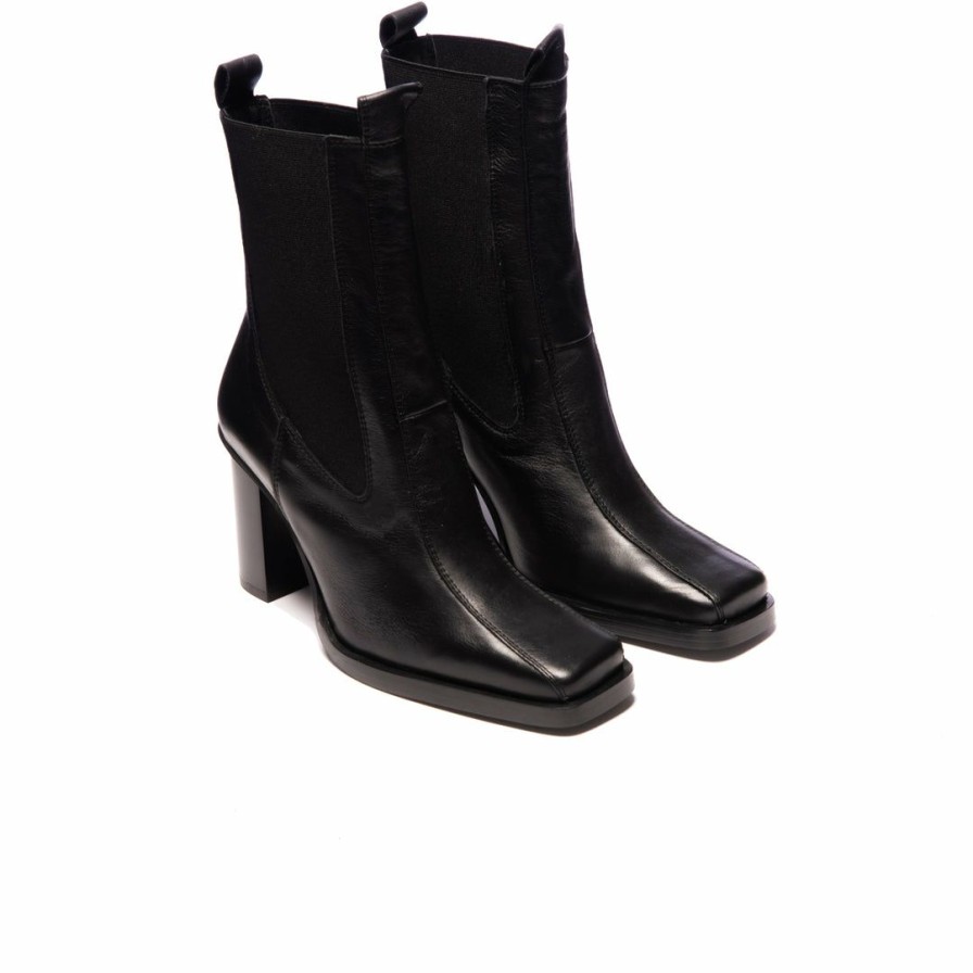 Women L'Intervalle | L'Intervalle Women Ramone Black Leather