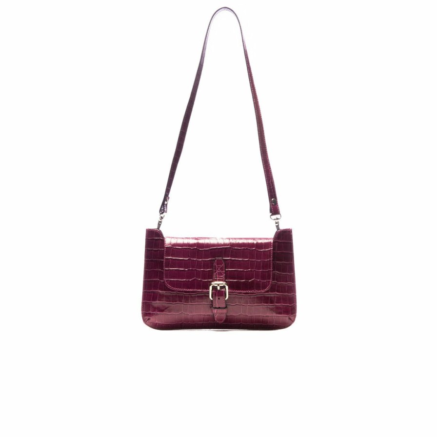 Bags L'Intervalle | L'Intervalle Solange Women Berry Croco