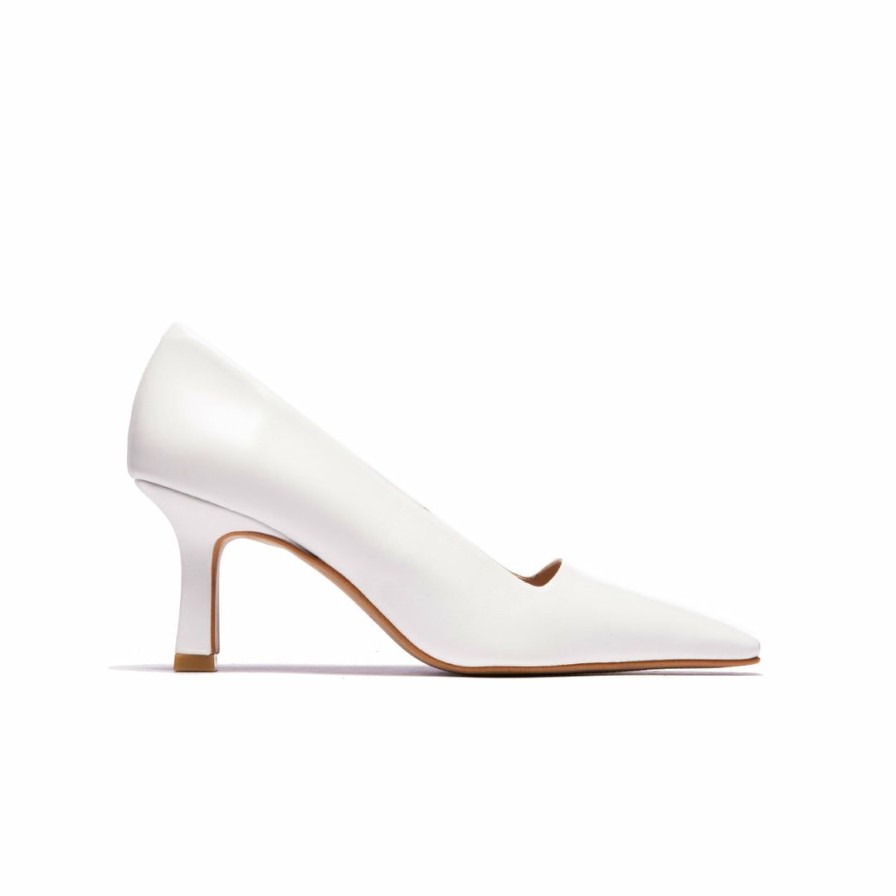 Women L'Intervalle | L'Intervalle Parissa White Leather Women