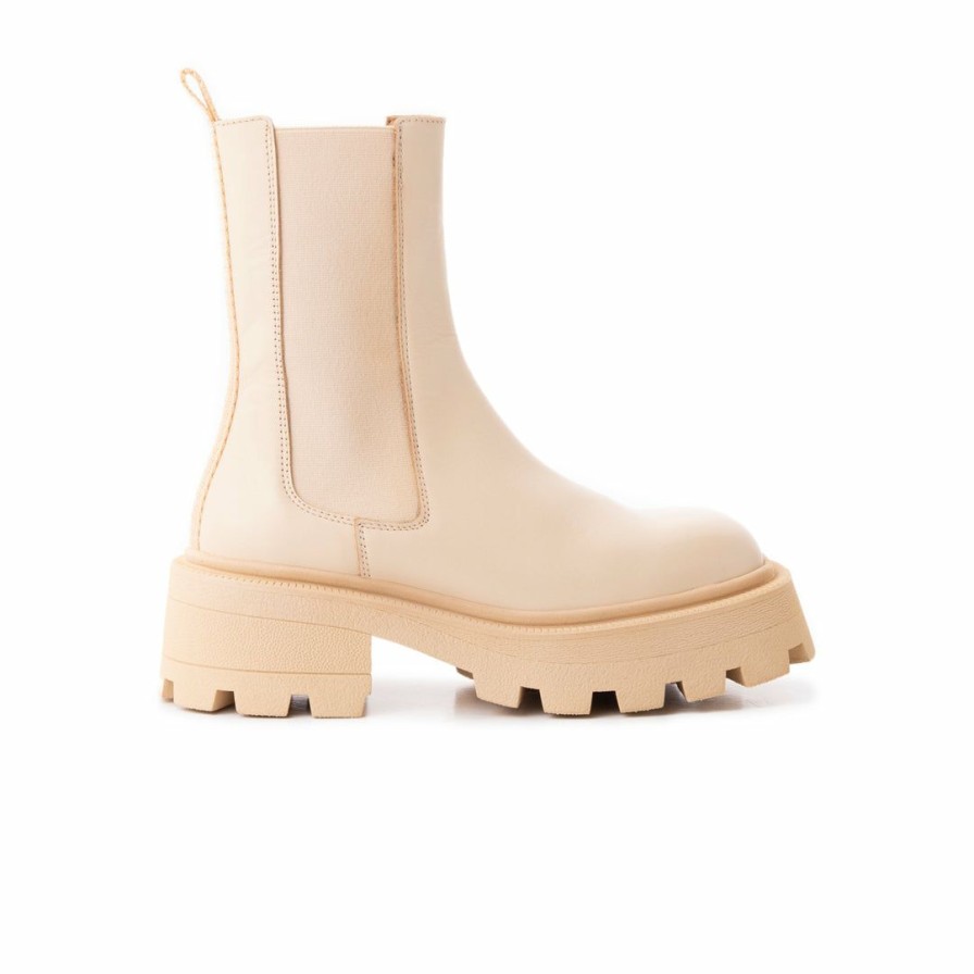 Women L'Intervalle | L'Intervalle Malfoy Cream Leather