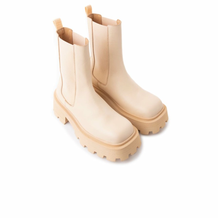 Women L'Intervalle | L'Intervalle Malfoy Cream Leather