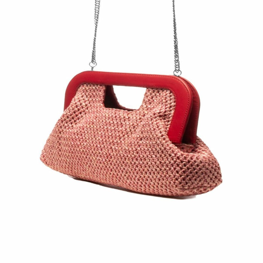 Bags L'Intervalle | L'Intervalle Saint Strawberry Leather