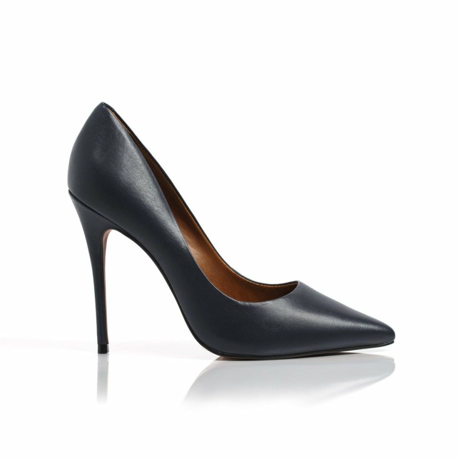 Women L'Intervalle | L'Intervalle Teeva Women Navy Leather