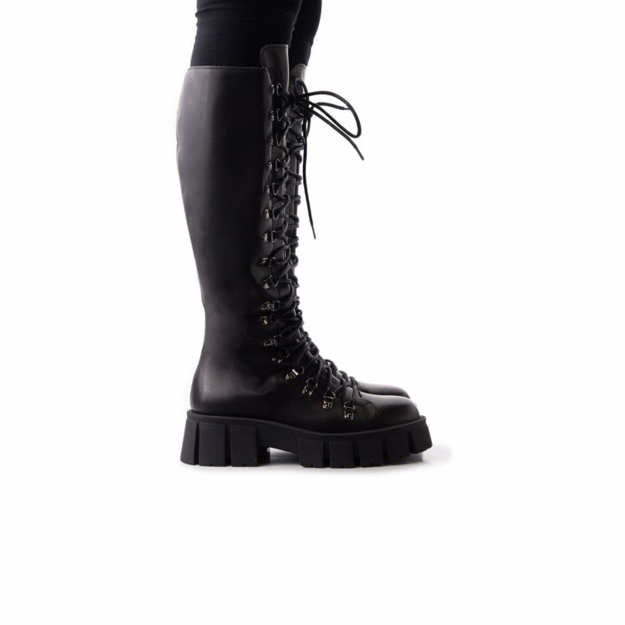 Women L'Intervalle | L'Intervalle Women Jinju Black Leather