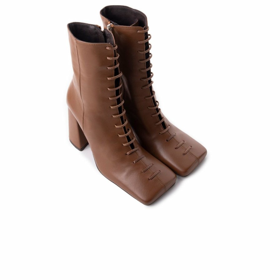 Women L'Intervalle | L'Intervalle Women Graham Cognac Leather