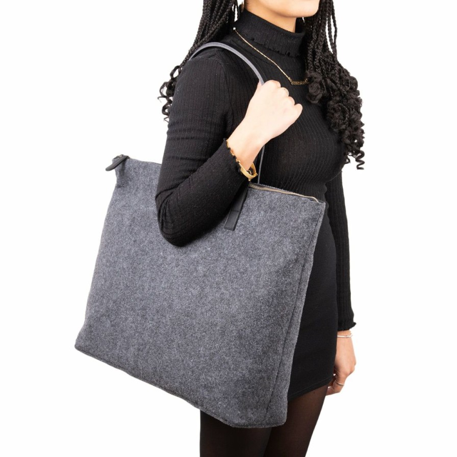 Bags L'Intervalle | L'Intervalle Medina Black Fabric Women Black Fabric/Noir Tissu